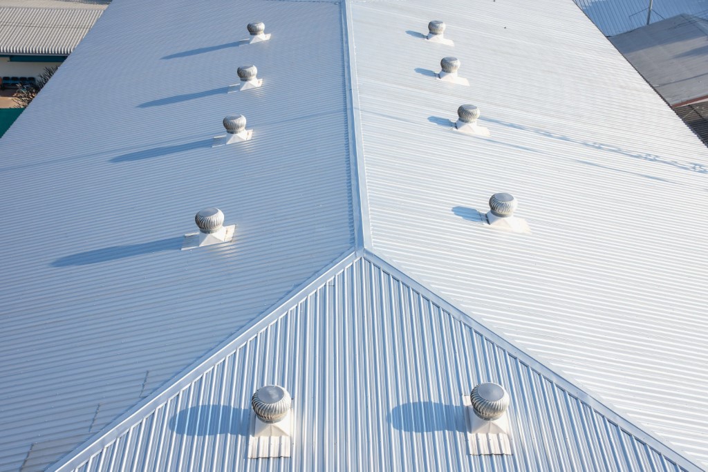 Commercial metal roofing, industrial roofing.